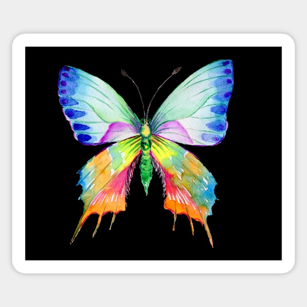 Beautiful Butterfly Colour Sticker by Creative Has